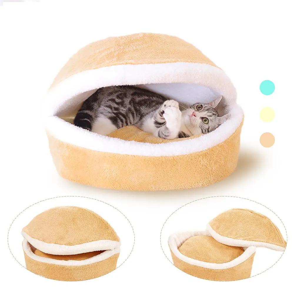 Warm Cat Bed House Hamburger Bed Disassemblability Windproof Pet Puppy Nest Shell Hiding Burger Bun for Winter
Warm Cat Bed House Hamburger Bed Disassemblability Windproof Pet Puppy Nest Shell Hiding Burger Bun for Winter