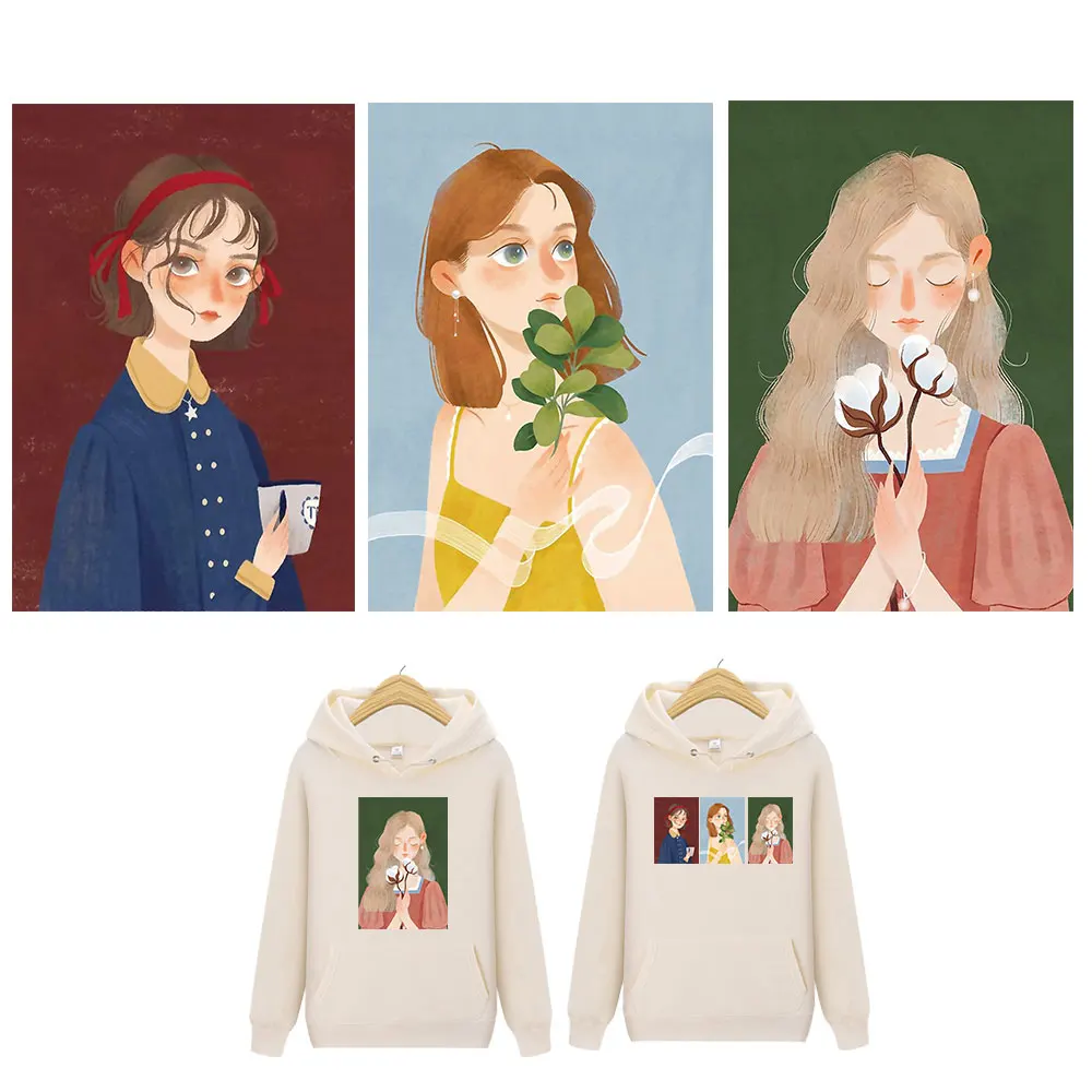 Youthful Bloom Preppy Look Iron Stickers Girl With Flower Iron Patches Teenager Hoody Heat Transfer Applique Vetement Parches
Youthful Bloom Preppy Look Iron Stickers Girl With Flower Iron Patches Teenager Hoody Heat Transfer Applique Vetement Parches