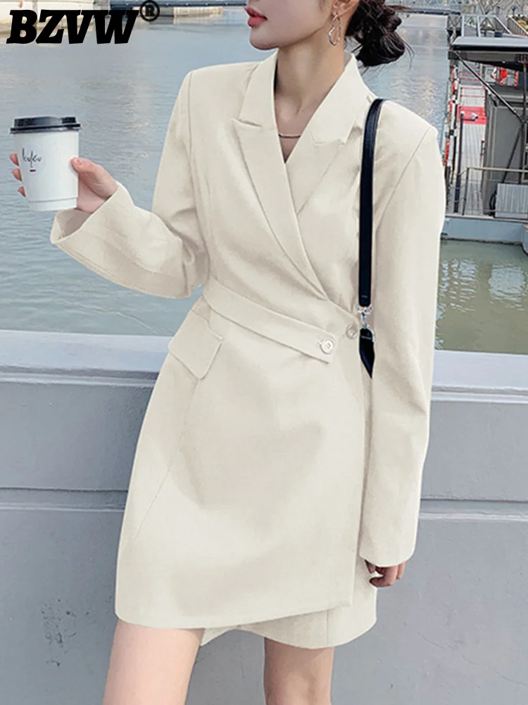 BZVW Temperament Office Lady Blazers Dresses Women's 2023 Clothing Spring Autumn Trend New A-line Fashion Suit Dresses Female
BZVW Temperament Office Lady Blazers Dresses Women's 2023 Clothing Spring Autumn Trend New A-line Fashion Suit Dresses Female