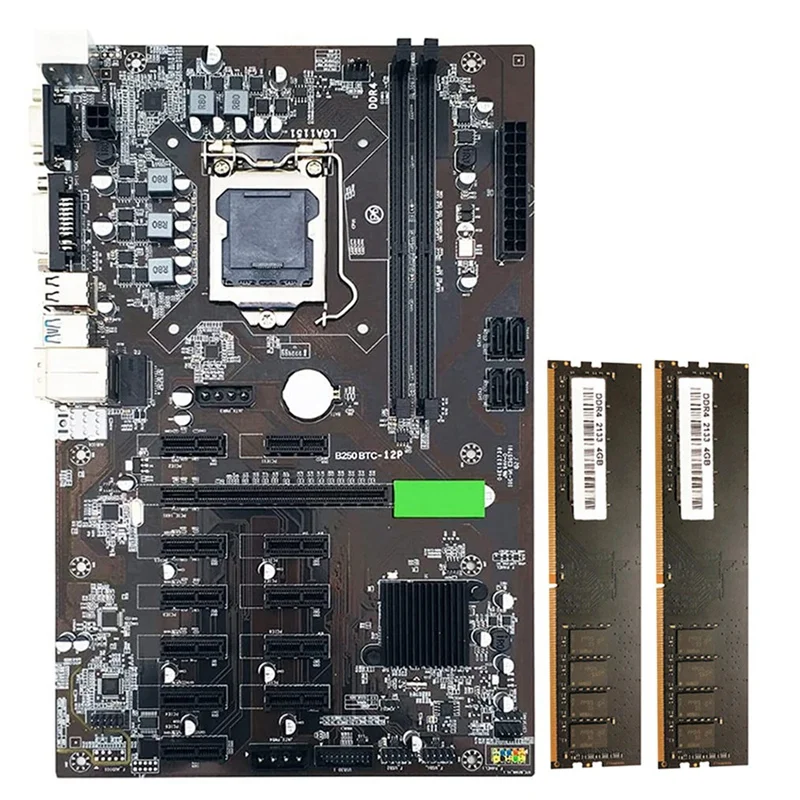 Материнская плата B250 BTC для майнинга, системная плата 12 PCI-E16X Graph Card LGA 1151 с 2XDDR4 4 Гб 2133 МГц, ОЗУ с поддержкой VGA DVI
Материнская плата B250 BTC для майнинга, системная плата 12 PCI-E16X Graph Card LGA 1151 с 2XDDR4 4 Гб 2133 МГц, ОЗУ с поддержкой VGA DVI