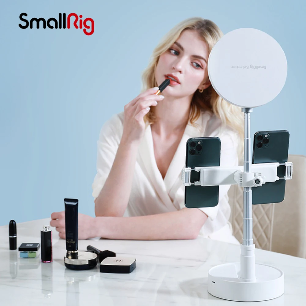 SmallRig Portable Beauty-enhancing Eye-caring LED Lamp Multiple Scenario for Vlog Work and Study Two Phone or One Tablet Install
SmallRig Portable Beauty-enhancing Eye-caring LED Lamp Multiple Scenario for Vlog Work and Study Two Phone or One Tablet Install