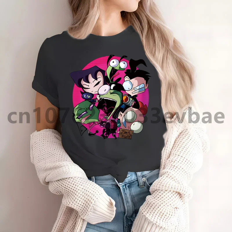 Kawaii Cartoon Invader Zim Alien Women New Fashion Hip Hop T Shirt Men Women Harajuku T-Shirts Print Tees Tops
Kawaii Cartoon Invader Zim Alien Women New Fashion Hip Hop T Shirt Men Women Harajuku T-Shirts Print Tees Tops