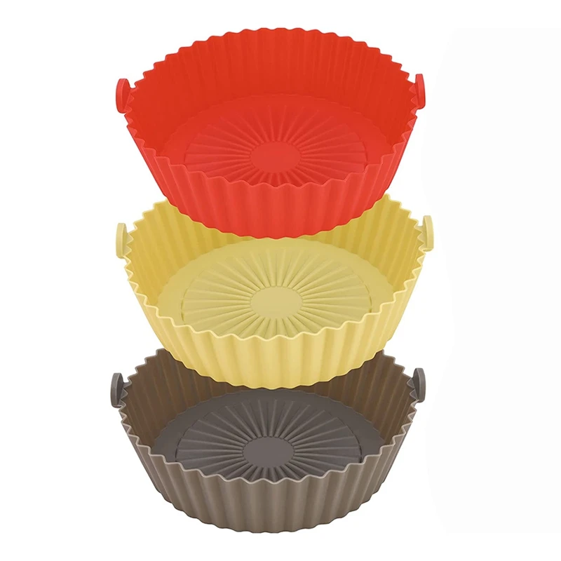 Silicone Air Fryer Basket,Air Fryer Pot Reusable Air Fryer Oven Liner Non-Stick Silicone Pot For Airfryer,Microwave
Silicone Air Fryer Basket,Air Fryer Pot Reusable Air Fryer Oven Liner Non-Stick Silicone Pot For Airfryer,Microwave