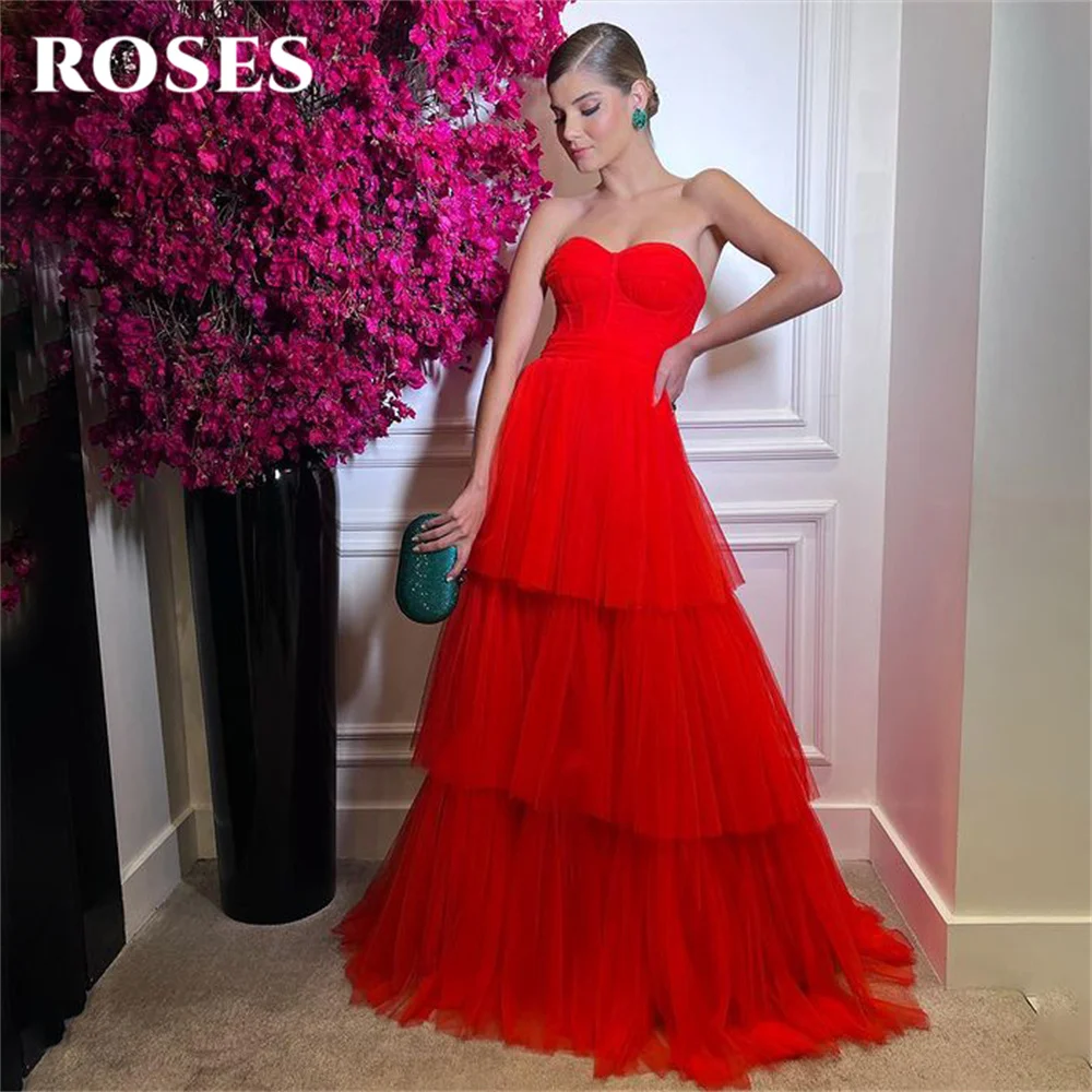 Sweetheart Neck A Line Evening Gown Elegant Chifffion Prom Dress Tiered Pleat Wedding Evening Dress Custom Size robes de soirée
Sweetheart Neck A Line Evening Gown Elegant Chifffion Prom Dress Tiered Pleat Wedding Evening Dress Custom Size robes de soirée