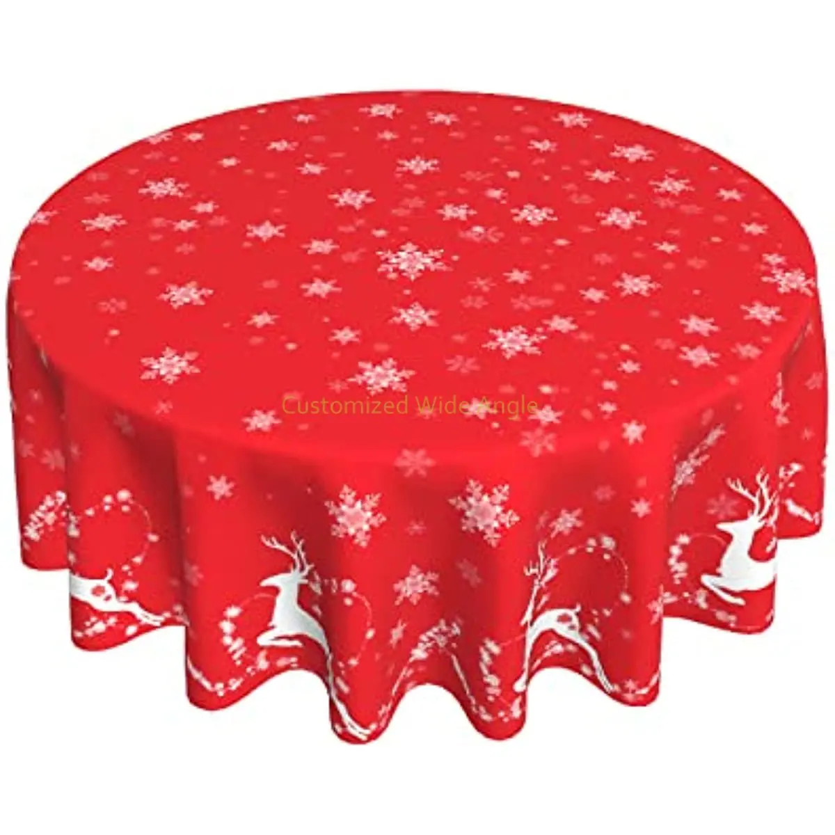 Christmas Reindeer Snowflake Print Table Cloth Red and White Christmas Round Tablecloth 60 Inch Winter Snowflake Tablecloth
Christmas Reindeer Snowflake Print Table Cloth Red and White Christmas Round Tablecloth 60 Inch Winter Snowflake Tablecloth