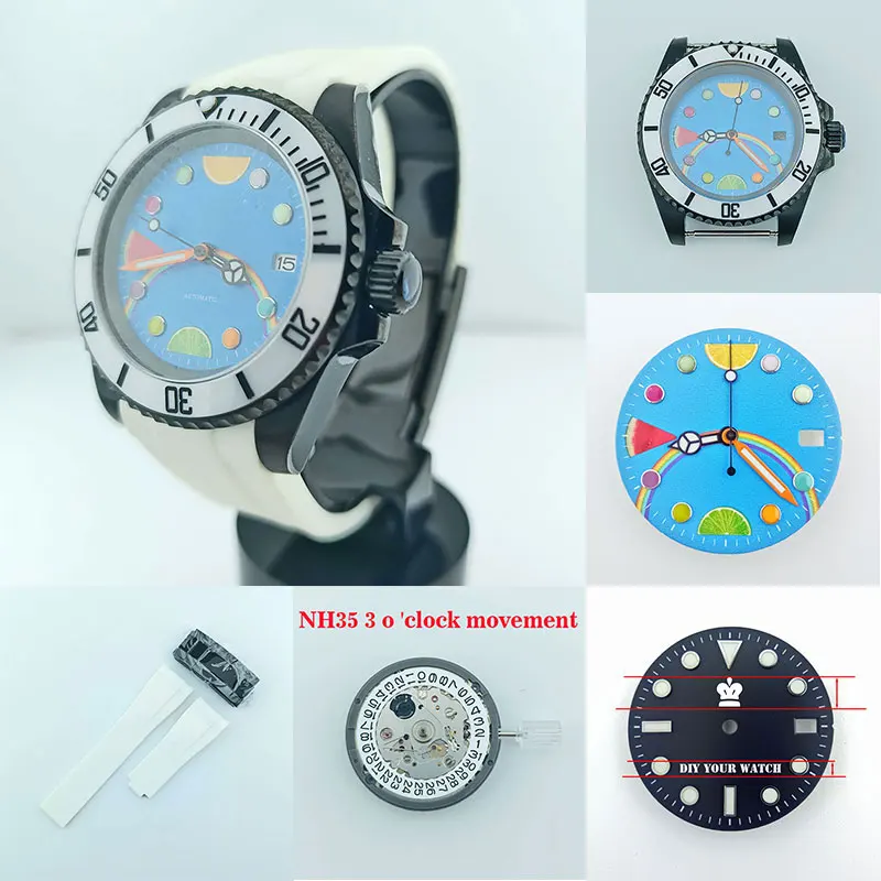 Black NH35 case stainless steel 40mm sapphire glass NH35/NH36 case custom logo watch NH35/NH36 dial NH35 movement combination 2
Black NH35 case stainless steel 40mm sapphire glass NH35/NH36 case custom logo watch NH35/NH36 dial NH35 movement combination 2
