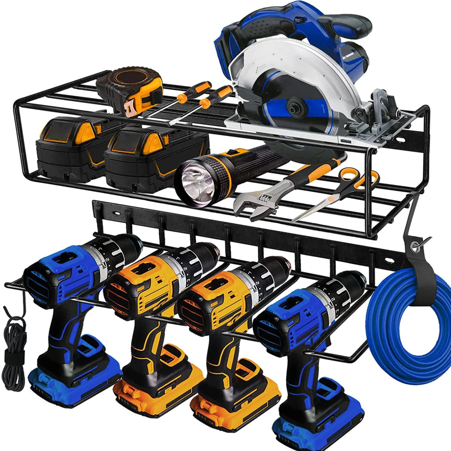 Power Tool Organizer Heavy Duty Metal Tool Shelf Garage Tool Organizers Storage Rack Drill Holder Wall Mount for Cordless Drill
Power Tool Organizer Heavy Duty Metal Tool Shelf Garage Tool Organizers Storage Rack Drill Holder Wall Mount for Cordless Drill