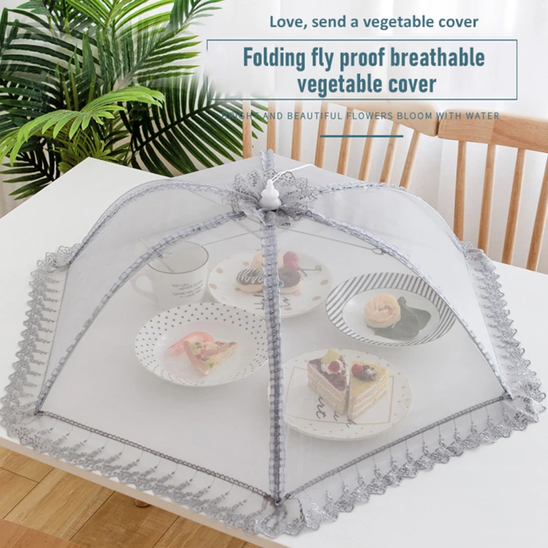 1Pcs Portable Umbrella Style Food Covers Anti Fly Mosquito Meal Cover Lace Table Large Table Cover Home Gadgets Accessories 
1Pcs Portable Umbrella Style Food Covers Anti Fly Mosquito Meal Cover Lace Table Large Table Cover Home Gadgets Accessories