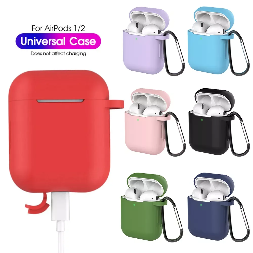 Silicone Case Wireless Bluetooth Headphones Protective Case Dustproof Headset Cover for Apple Airpods 1/2 Earphone Accessories
Silicone Case Wireless Bluetooth Headphones Protective Case Dustproof Headset Cover for Apple Airpods 1/2 Earphone Accessories