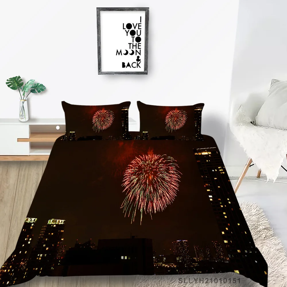 Hot Style 2 or 3pcs Fireworks Printing Soft Duvet Cover Sets 1 Quilt Cover + 1/2 Pillowcases Single Twin Full Queen King
Hot Style 2 or 3pcs Fireworks Printing Soft Duvet Cover Sets 1 Quilt Cover + 1/2 Pillowcases Single Twin Full Queen King