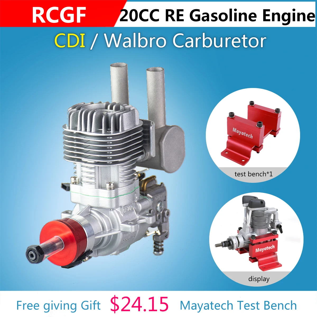 RCGF 20cc Rear Exhaust Pipe Petrol/Gasoline Engine for RC Airplane RCGF 20cc Re Gasoline Model Engine for RC Airplane
RCGF 20cc Rear Exhaust Pipe Petrol/Gasoline Engine for RC Airplane RCGF 20cc Re Gasoline Model Engine for RC Airplane