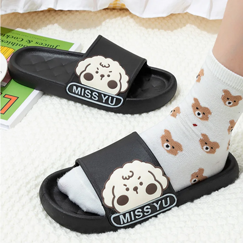 Summer Slippers Woman Indoor Fashion Thick Non-slip Sandals Couples Cartoon Bear Sheep Beach Flip Flops Soft Eva Slippers
Summer Slippers Woman Indoor Fashion Thick Non-slip Sandals Couples Cartoon Bear Sheep Beach Flip Flops Soft Eva Slippers