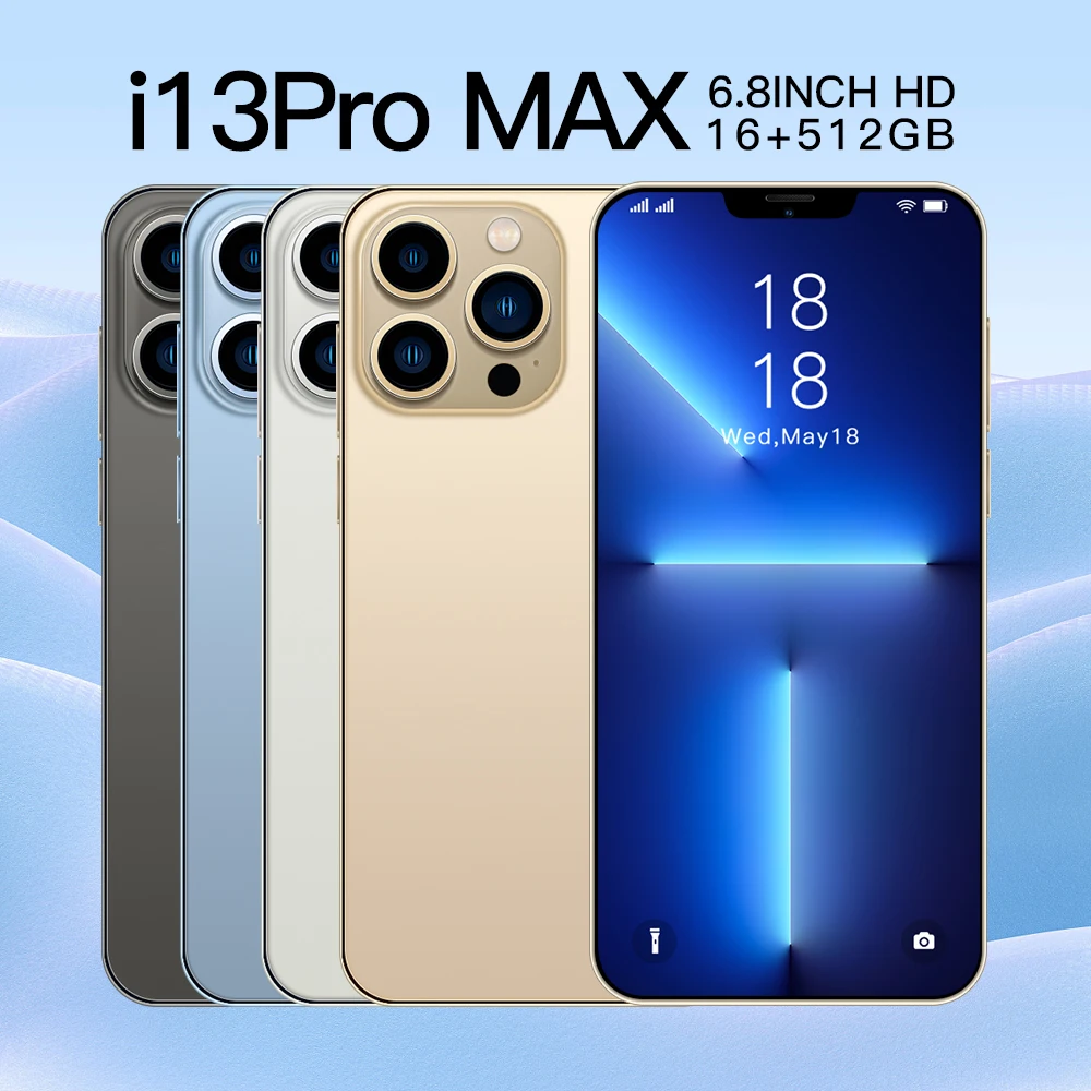 6.8inch I13 Pro Max Android 11 10 Core Smartphone 6800mAh Global Version 16GB 512GB 5G Cellphone Mobile Phone Unlock 4G
6.8inch I13 Pro Max Android 11 10 Core Smartphone 6800mAh Global Version 16GB 512GB 5G Cellphone Mobile Phone Unlock 4G