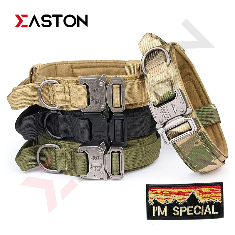 Tactical Dog Collar Military Thick with Handle Heavy Duty Nylon K9 Adjustable Metal Buckle German Shepard Walking Control Handle
Tactical Dog Collar Military Thick with Handle Heavy Duty Nylon K9 Adjustable Metal Buckle German Shepard Walking Control Handle