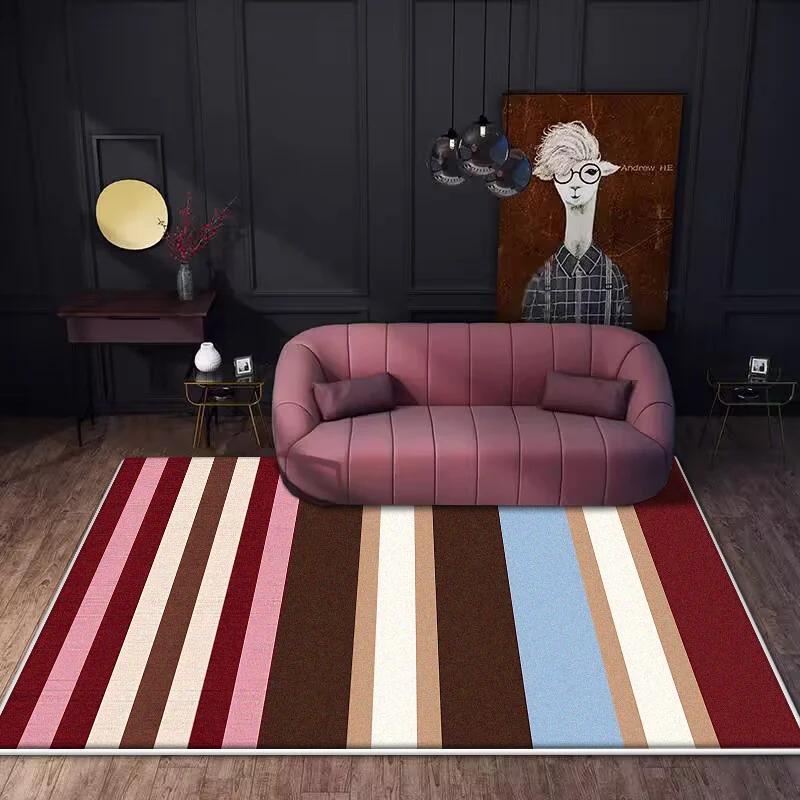 Полиэстеровый простой полосатый ковер
Полиэстеровый простой полосатый ковер