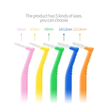L-shaped Orthodontics Braces Interdental Brush Clean Between Teeth Mini Toothbrush Inter Dental Cleaning Travel Portable