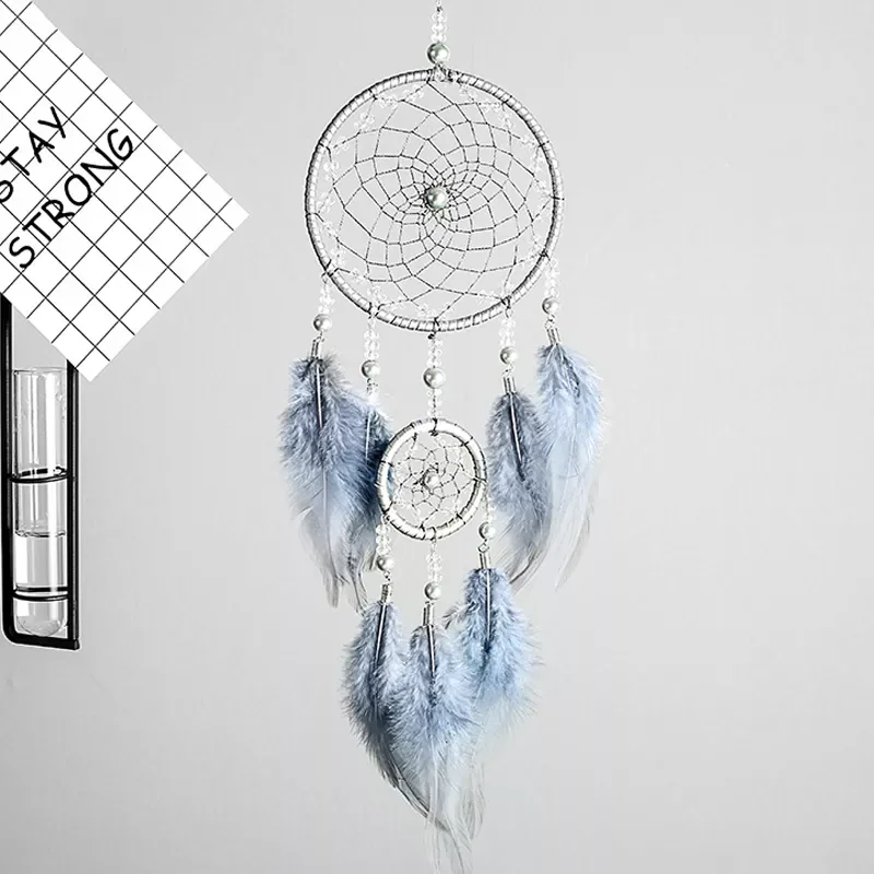NEW2023 Catching Monternet Wind Chimes Pearl/Feather/Iron Ring Hand Woven Dream Catchers Net Multi Purpose Mini Hanging Decorati
NEW2023 Catching Monternet Wind Chimes Pearl/Feather/Iron Ring Hand Woven Dream Catchers Net Multi Purpose Mini Hanging Decorati