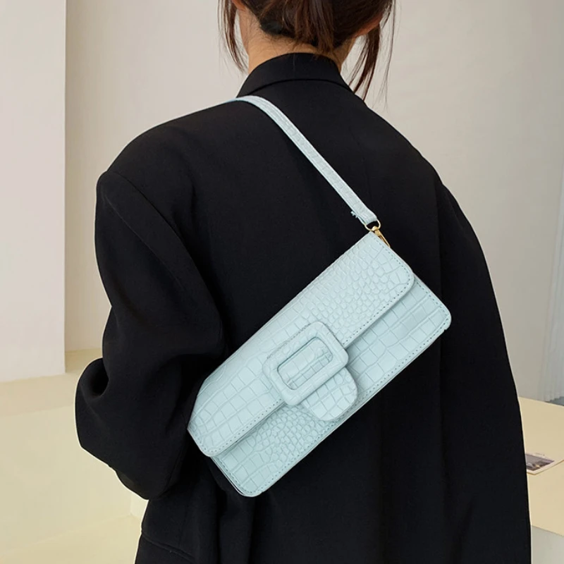 Crocodile Pattern Women Underarm Bag New Fashion Ladies Small Shoulder Bags Portable Simple Solid Color Female Clutch Handbags
Crocodile Pattern Women Underarm Bag New Fashion Ladies Small Shoulder Bags Portable Simple Solid Color Female Clutch Handbags