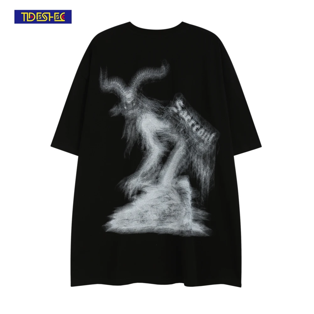 Men Hip Hop Streetwear Oversize Tshirt Monster Shadow Print T-Shirt Letter Punk Goth T Shirt 2022 Harajuku Tshirt Short Sleeve
Men Hip Hop Streetwear Oversize Tshirt Monster Shadow Print T-Shirt Letter Punk Goth T Shirt 2022 Harajuku Tshirt Short Sleeve
