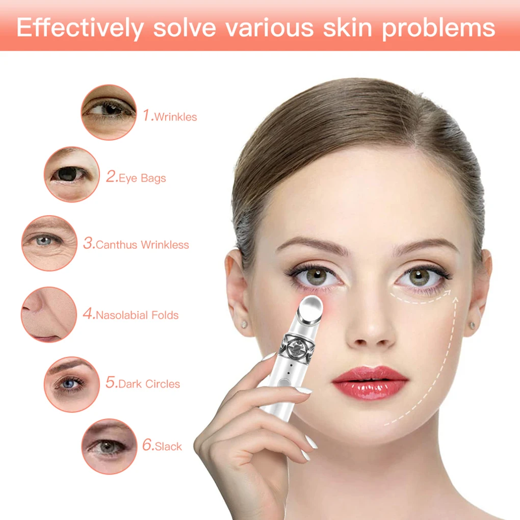 Eyes Tightening Lifting Anti-wrinkle Massager Electric Anti-aging Wrinkle Remover Removal Tool Skin Care Beauty Instrument
Eyes Tightening Lifting Anti-wrinkle Massager Electric Anti-aging Wrinkle Remover Removal Tool Skin Care Beauty Instrument