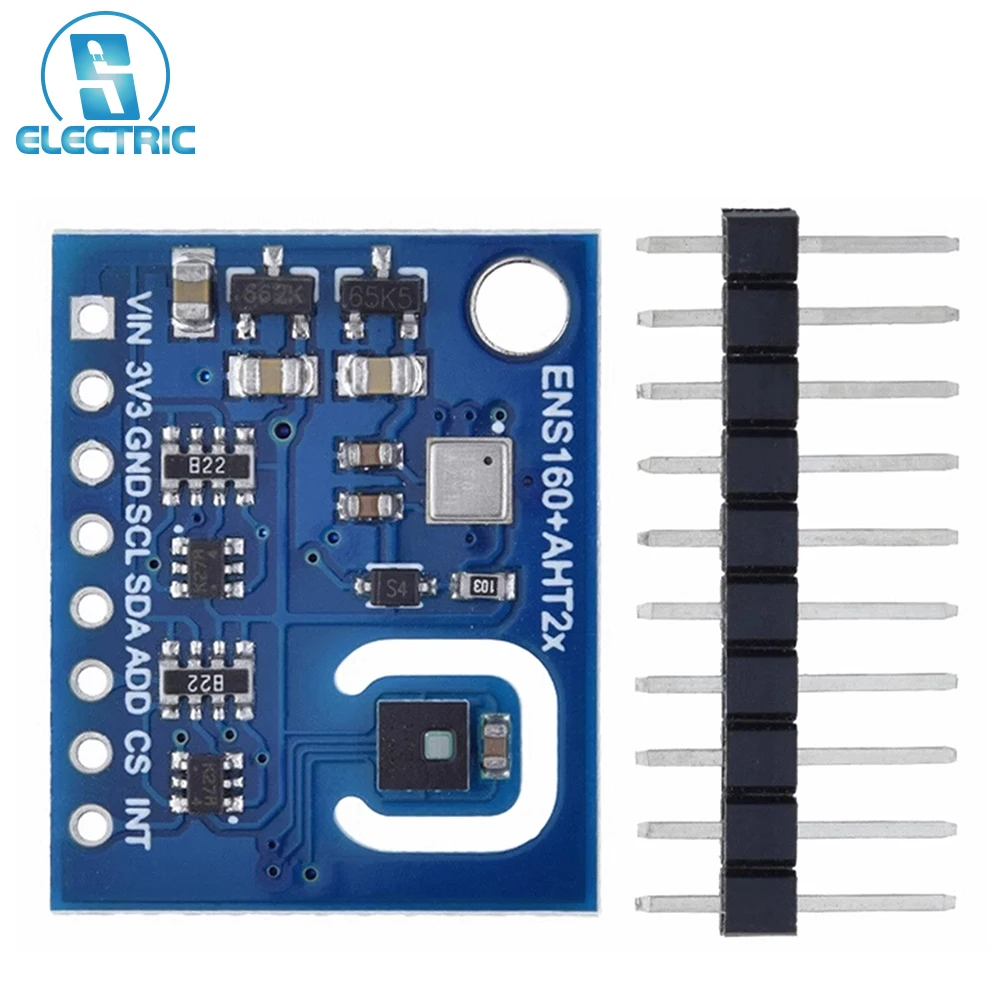 CO2 Temperature Humidity Sensor Module Air Quality Detector Specifically for Indoor Air Quality Monitoring ENS160+AHT21
CO2 Temperature Humidity Sensor Module Air Quality Detector Specifically for Indoor Air Quality Monitoring ENS160+AHT21