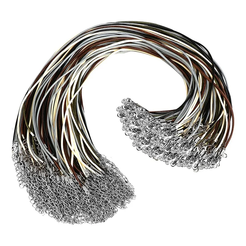100Pcs Necklace Cord With Clasps,Necklace Cords For Pendants,18Inch Bulk Necklace Chains For Jewelry Making Supplies
100Pcs Necklace Cord With Clasps,Necklace Cords For Pendants,18Inch Bulk Necklace Chains For Jewelry Making Supplies