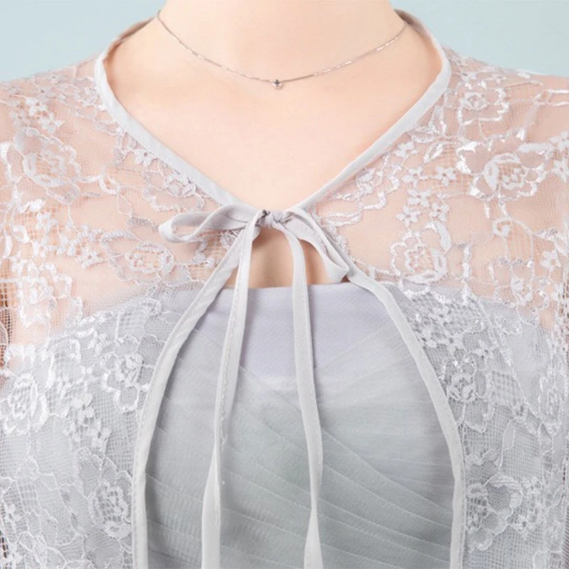 Womens Wedding Bridal Shawl Wrap Capelet See-Through Floral Lace for JACKET Bolero Tulle Cape Bridesmaid Lace-Up Shrug Cover Up
Womens Wedding Bridal Shawl Wrap Capelet See-Through Floral Lace for JACKET Bolero Tulle Cape Bridesmaid Lace-Up Shrug Cover Up