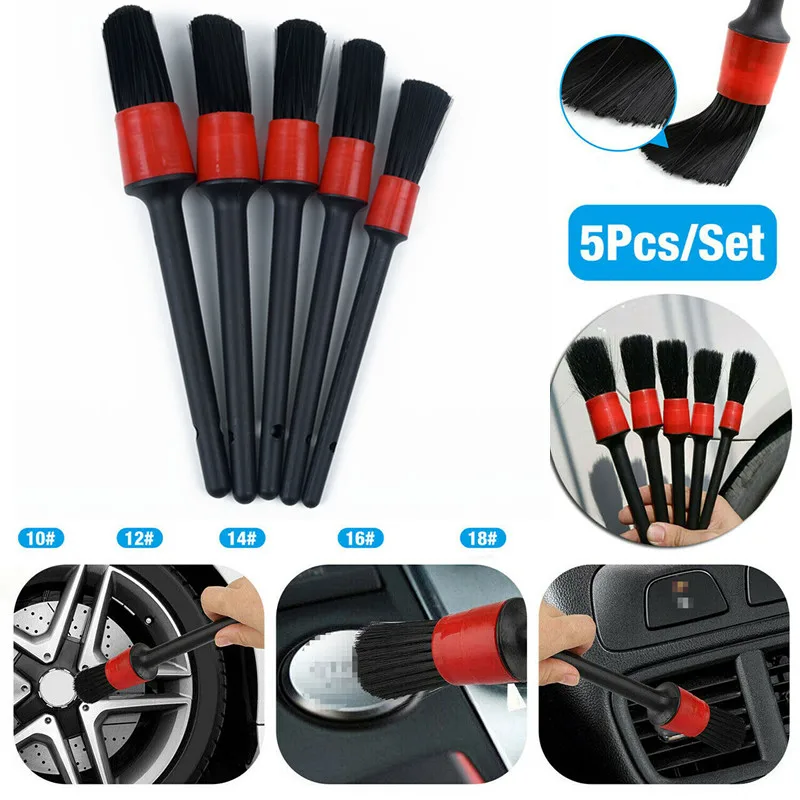 Wild pig hair Car Cleaning brushes Auto Washing Wheels 5Pcs Black Detailing Dry Wet Rim
Wild pig hair Car Cleaning brushes Auto Washing Wheels 5Pcs Black Detailing Dry Wet Rim