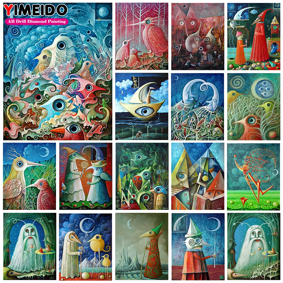 YIMEIDO AB Diamond Painting Abstract Cross Stitch Kit Full Square/Round 5D Diamond Embroidery Animal Mosaic Picture Home Decor
YIMEIDO AB Diamond Painting Abstract Cross Stitch Kit Full Square/Round 5D Diamond Embroidery Animal Mosaic Picture Home Decor