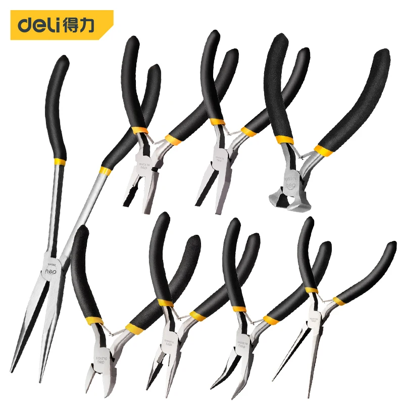 Deli Mini Pliers Making Pliers Precision Wire Cutters, Needle, Round & Bent Nose for Making, Chain Nose, Craft, Earring
Deli Mini Pliers Making Pliers Precision Wire Cutters, Needle, Round & Bent Nose for Making, Chain Nose, Craft, Earring