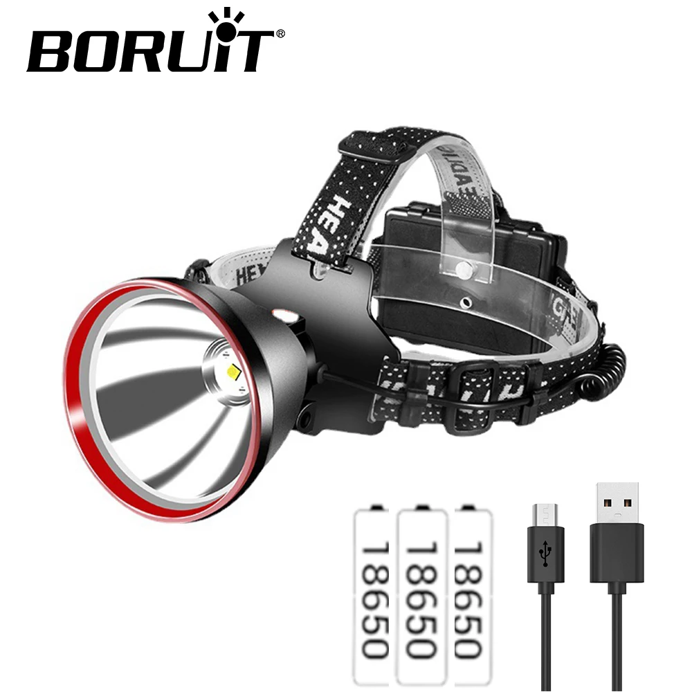 BORUiT 5000LM налобный фонарь
BORUiT 5000LM налобный фонарь