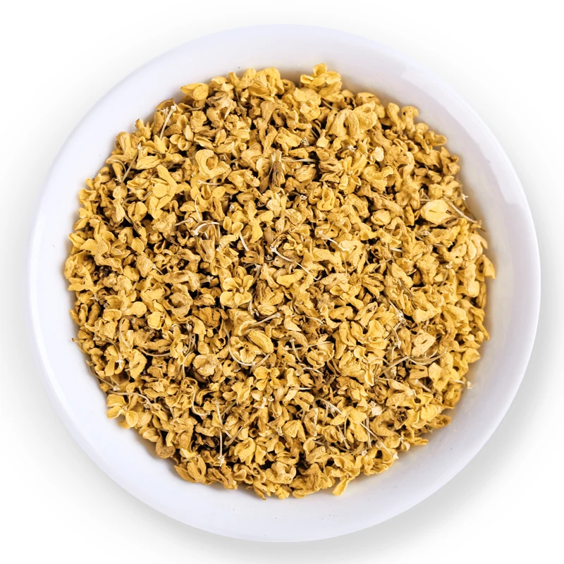 Fresh And Aromatic Osmanthus Dried Herbal Dried Flowers Factory Direct Sales Health Care Wedding Party Supplies 
Fresh And Aromatic Osmanthus Dried Herbal Dried Flowers Factory Direct Sales Health Care Wedding Party Supplies