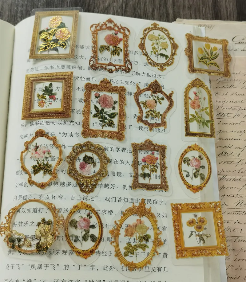 30 шт., винтажные позолоченные наклейки с цветами
30 шт., винтажные позолоченные наклейки с цветами