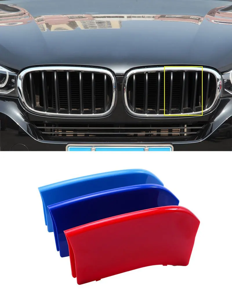 3pcs Car Head Front Grill Strip Cover Trim Sequins For BMW X5 F15 2014-2016 X6 F16 2015 2016 Auto Accessories
3pcs Car Head Front Grill Strip Cover Trim Sequins For BMW X5 F15 2014-2016 X6 F16 2015 2016 Auto Accessories