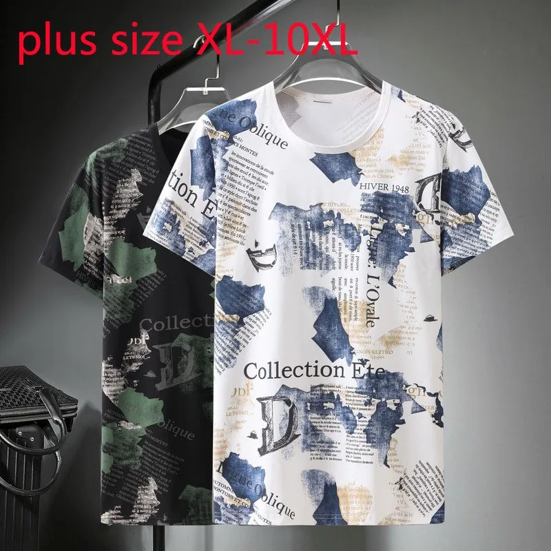 New Fashion Super Large Men Mercerized Cotton Summer Short Sleeve Casual O-neck Print Knitted Men T Shirt Plus Size XL-9XL 10XL
New Fashion Super Large Men Mercerized Cotton Summer Short Sleeve Casual O-neck Print Knitted Men T Shirt Plus Size XL-9XL 10XL