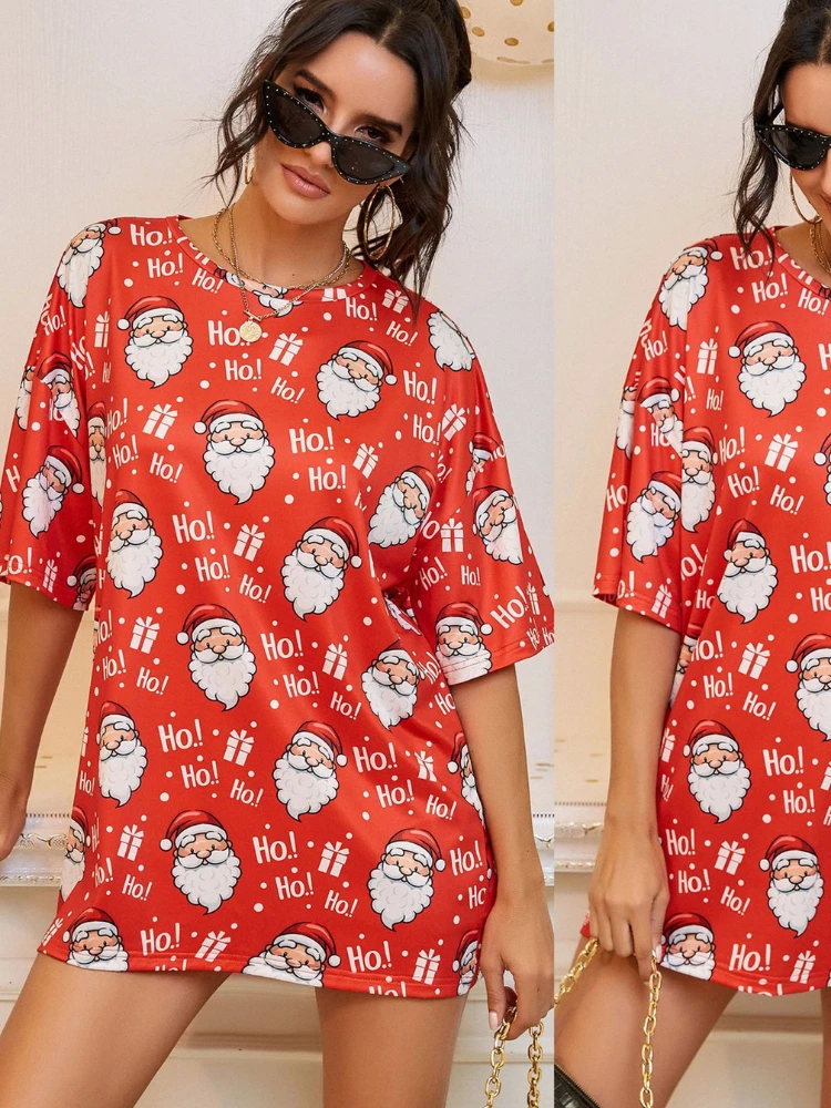 Gifts Korean Fashion Woman Blouses 2022 Christmas Plus Size Women Clothing Santa Claus Women's T-shirt Printing Cyber Y2k Top
Gifts Korean Fashion Woman Blouses 2022 Christmas Plus Size Women Clothing Santa Claus Women's T-shirt Printing Cyber Y2k Top