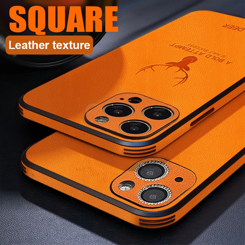 Square Leather Cover for IPhone 12 Pro Max 13 Pro Case for IPhone 13 11 Pro Max XS 12Pro X XR Cover Luxury Shockproof Deer Cases
Square Leather Cover for IPhone 12 Pro Max 13 Pro Case for IPhone 13 11 Pro Max XS 12Pro X XR Cover Luxury Shockproof Deer Cases