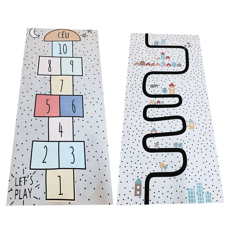 Nordic Baby Hopscotch Game Mat Kids Activity Play Gym Mats Children Infant Adventure Road Rugs Crawling Carpet For Children Room
Nordic Baby Hopscotch Game Mat Kids Activity Play Gym Mats Children Infant Adventure Road Rugs Crawling Carpet For Children Room