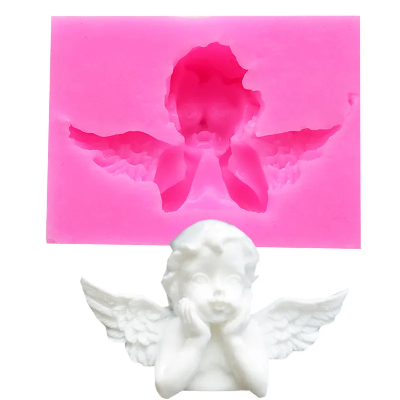 

3D Angle Sugar Silicone Mold Angel Wing Cake Mold Flip Sugar Chocolate Decorative Mold Baking Tools for Cakes