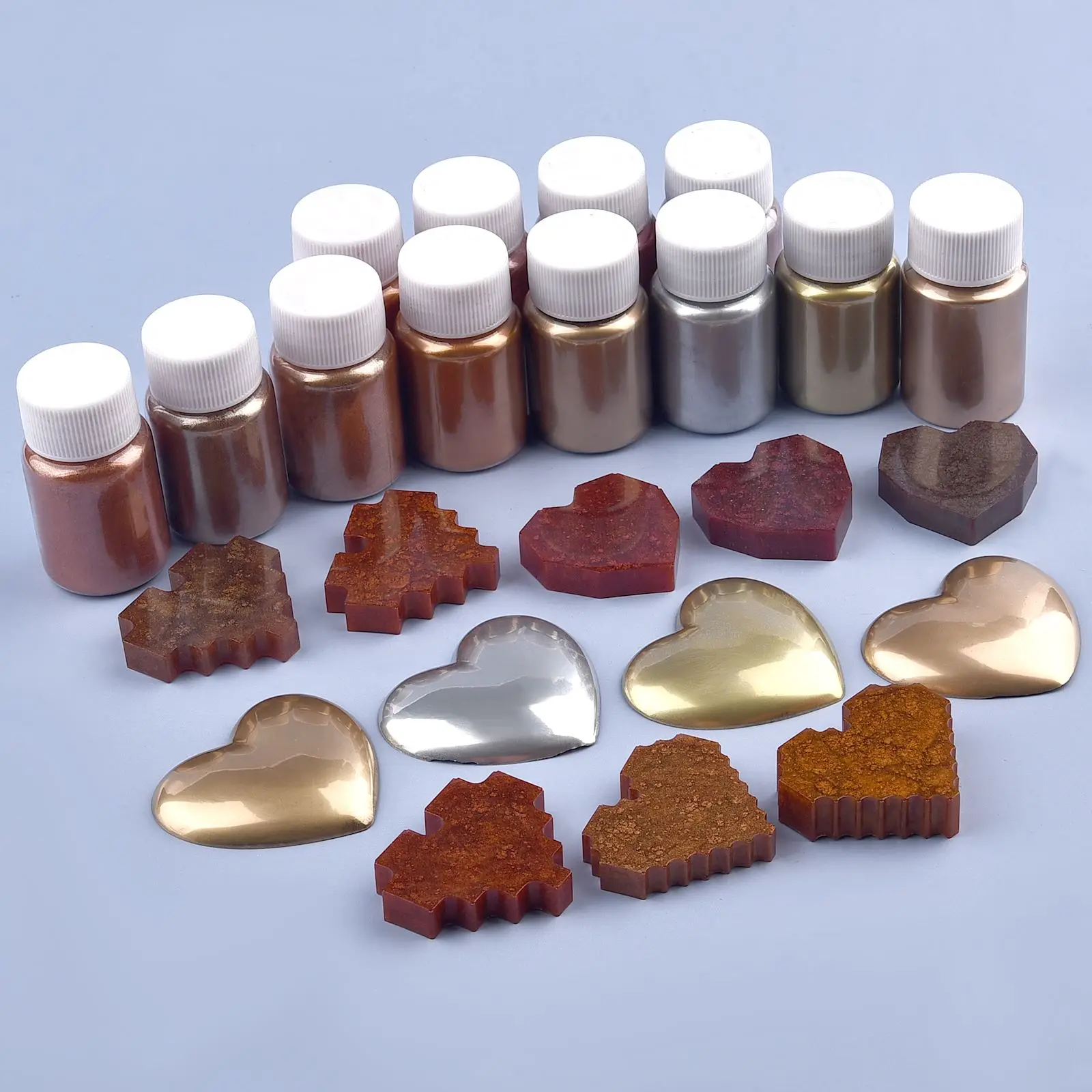 12 Colors 20ml Mirror Metal Texture Pearl Powder Epoxy Resin Colorant Glitter Marble Metallic Pigment Resin Dye Jewelry Making 
12 Colors 20ml Mirror Metal Texture Pearl Powder Epoxy Resin Colorant Glitter Marble Metallic Pigment Resin Dye Jewelry Making