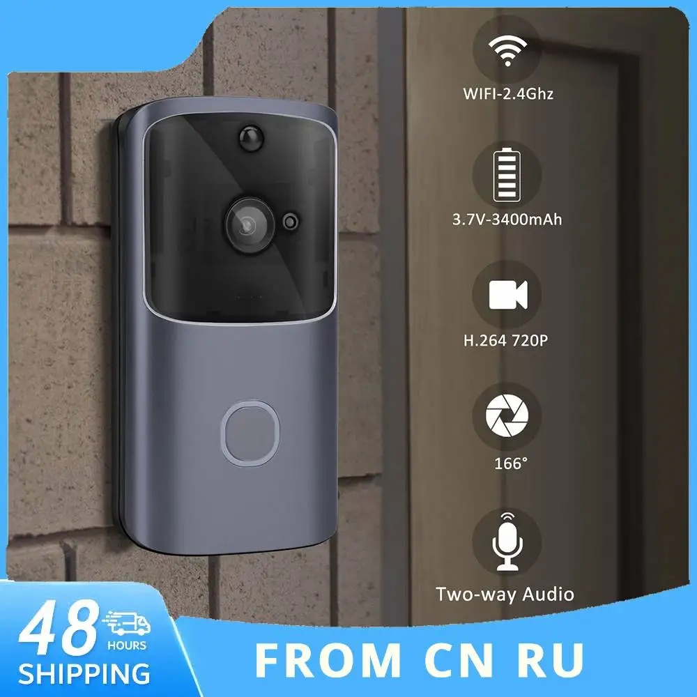 M10 Intelligent Video Doorbell 2.4GWifi Two-Way Audio PIR Motion Detection IR Night Vision Alarm Security Visual Doorbell
M10 Intelligent Video Doorbell 2.4GWifi Two-Way Audio PIR Motion Detection IR Night Vision Alarm Security Visual Doorbell