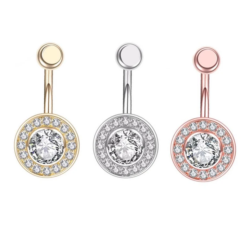 1PC Stainless Steel Zircon Belly Button Rings Round Navel Nail Navel Button Fashion Dangle Earrings Piercing Jewelry For Women
1PC Stainless Steel Zircon Belly Button Rings Round Navel Nail Navel Button Fashion Dangle Earrings Piercing Jewelry For Women
