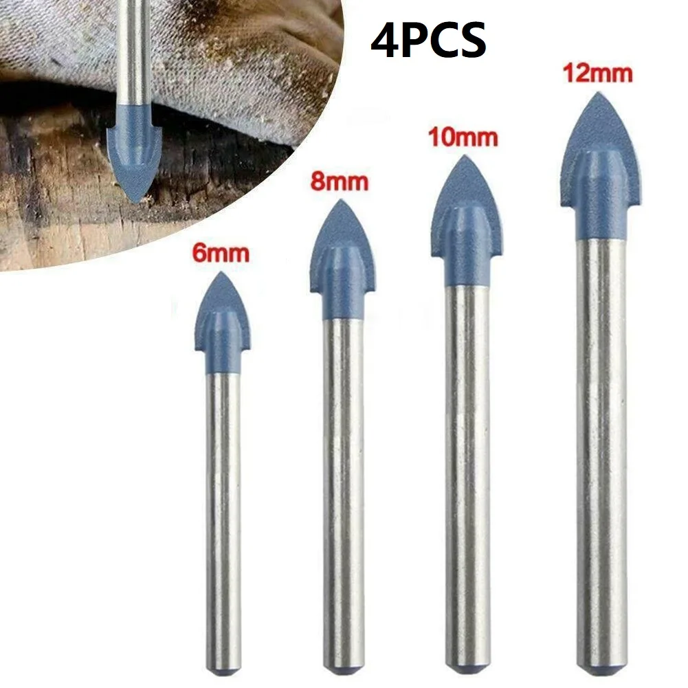 4pcs 6/8/10/12mm Core Drill Bit Set Diamond Tip Triangle Drill Bit Set Titanium Coated Hole Opener For Granite Ceramics Tiles
4pcs 6/8/10/12mm Core Drill Bit Set Diamond Tip Triangle Drill Bit Set Titanium Coated Hole Opener For Granite Ceramics Tiles