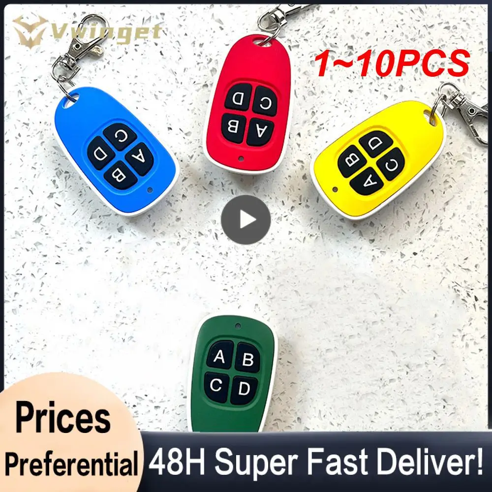 1~10PCS Garage Door Remote Control 433MHz 4 Keys Copy Universal Remote Control Cloning electric gate Remote Controller
1~10PCS Garage Door Remote Control 433MHz 4 Keys Copy Universal Remote Control Cloning electric gate Remote Controller