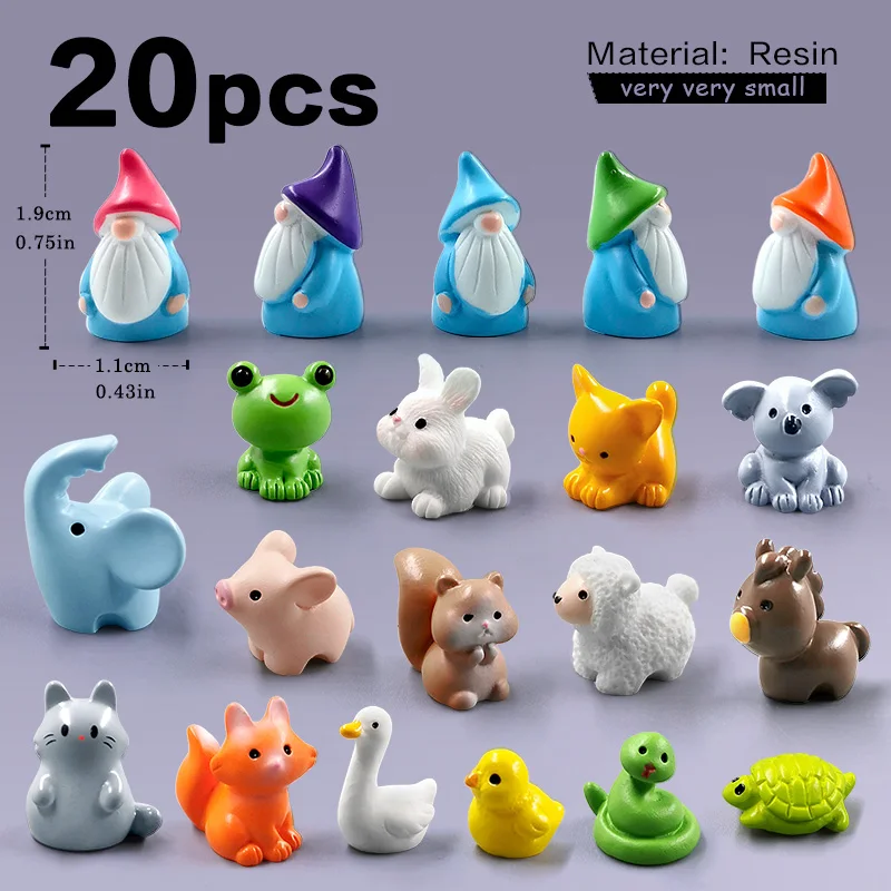 Мини фигурки животных из смолы 20 шт
Мини фигурки животных из смолы 20 шт