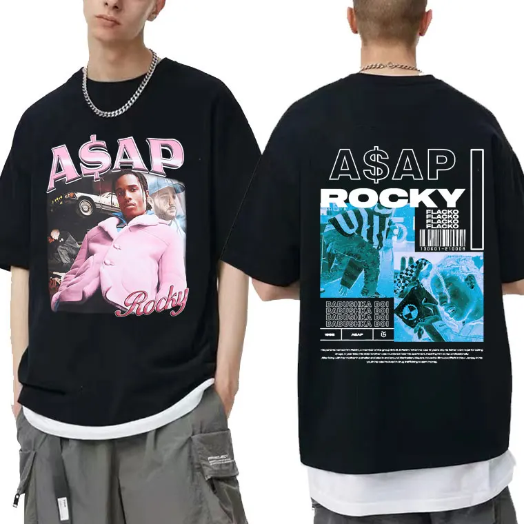 Awesome ASAP Rocky Portrait Graphic Aesthetics Tshirt Men Women Hip Hop Cotton T-shirts Male Fashion Casual Tee EU Size T Shirt
Awesome ASAP Rocky Portrait Graphic Aesthetics Tshirt Men Women Hip Hop Cotton T-shirts Male Fashion Casual Tee EU Size T Shirt