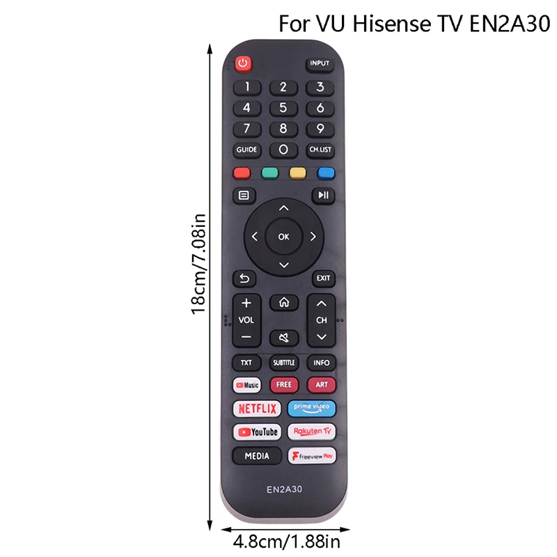 EN2A30 Rplacement Remote Control For VU Hisense TV EN2N30H EN2Q30H EN2B30H EN2G30H 55A7300F 55A7500F EN2A30 EN2P30H EN2K30P
EN2A30 Rplacement Remote Control For VU Hisense TV EN2N30H EN2Q30H EN2B30H EN2G30H 55A7300F 55A7500F EN2A30 EN2P30H EN2K30P