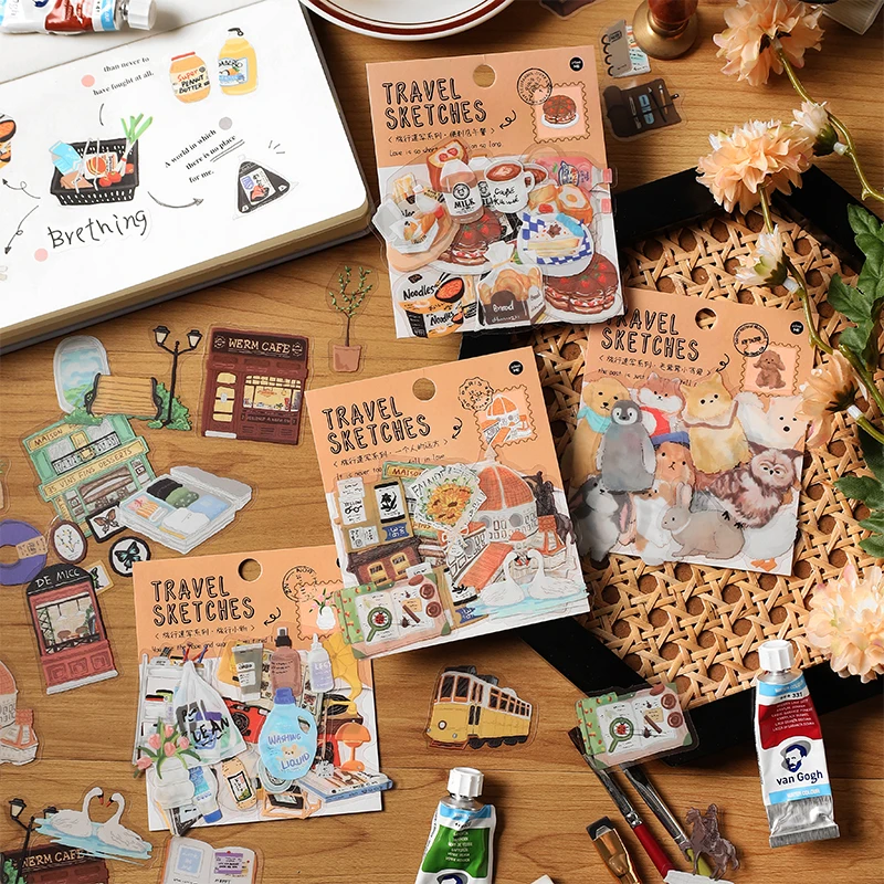 40pcs/pack PET Cute Animals Stickers kawaii material sticker for Collage Junk Journal DIY Scrapbooking Waterproof Stickers
40pcs/pack PET Cute Animals Stickers kawaii material sticker for Collage Junk Journal DIY Scrapbooking Waterproof Stickers