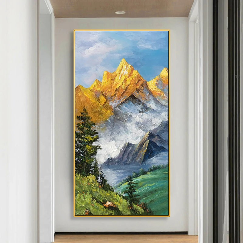 Hand-painted Oil Painting Vertical Simple Canvas Decorative Painting Fantasy Fairyland Corridor Hanging Painting Frameless
Hand-painted Oil Painting Vertical Simple Canvas Decorative Painting Fantasy Fairyland Corridor Hanging Painting Frameless