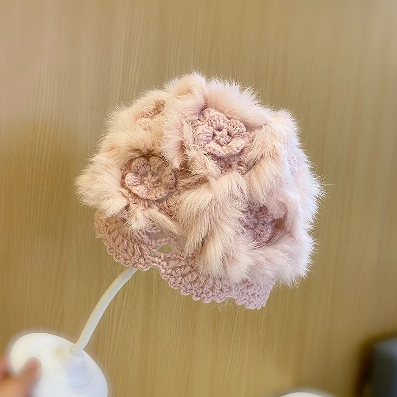 Autumn and Winter New Crochet Rabbit Plush Woolen Knitted Hat Female All-Match Bag Cap Warm
Autumn and Winter New Crochet Rabbit Plush Woolen Knitted Hat Female All-Match Bag Cap Warm